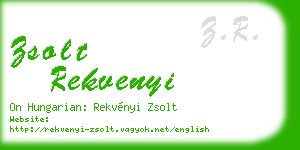zsolt rekvenyi business card